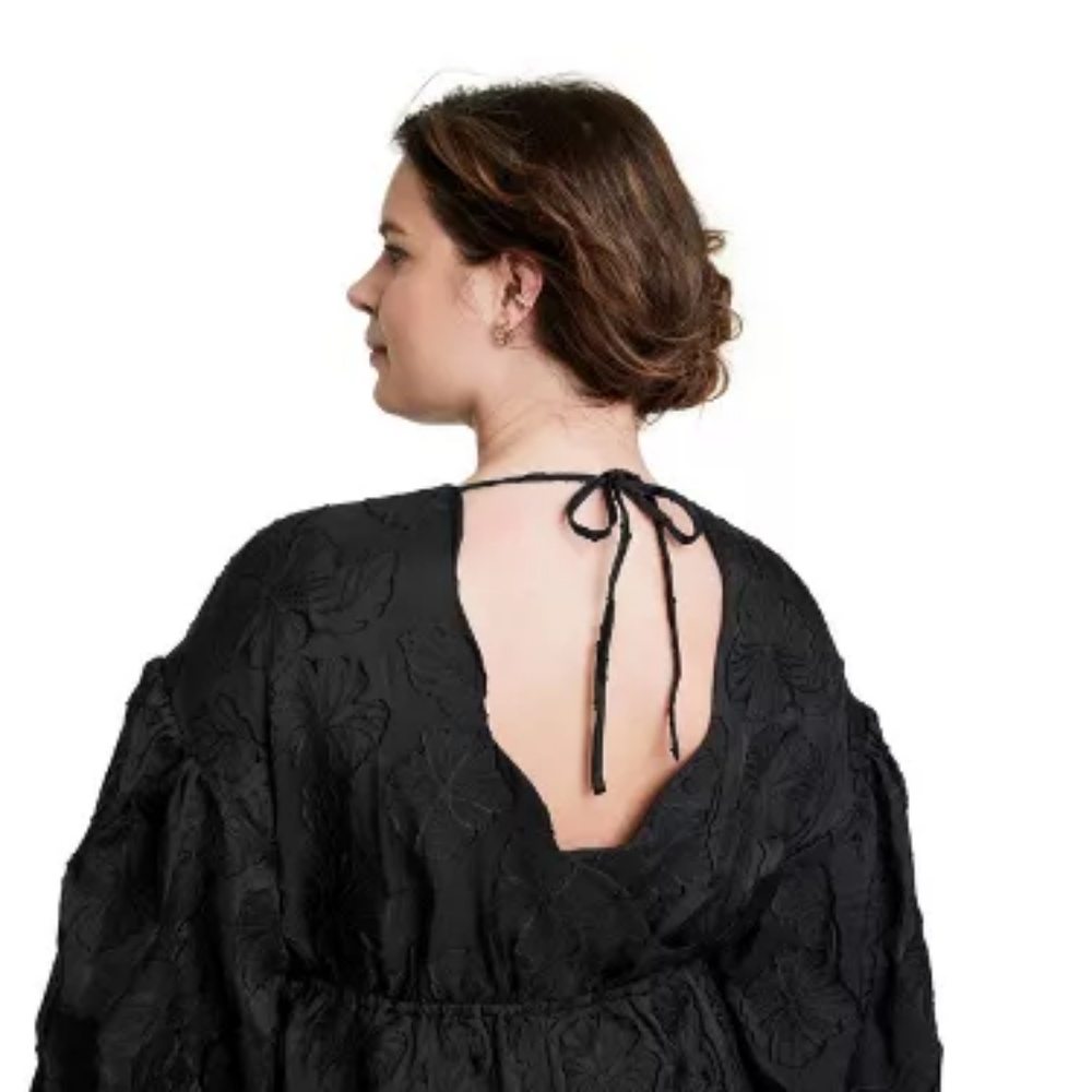 Floral Texture Scallop Back Midi Dress  Kika Vargas x Target SOLDOUT @ TARGET - Picture 3 of 3